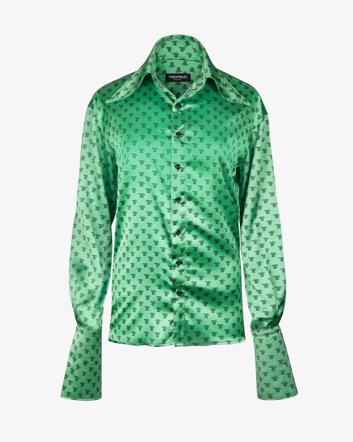 Monogram Silk Blouse - Theophilio