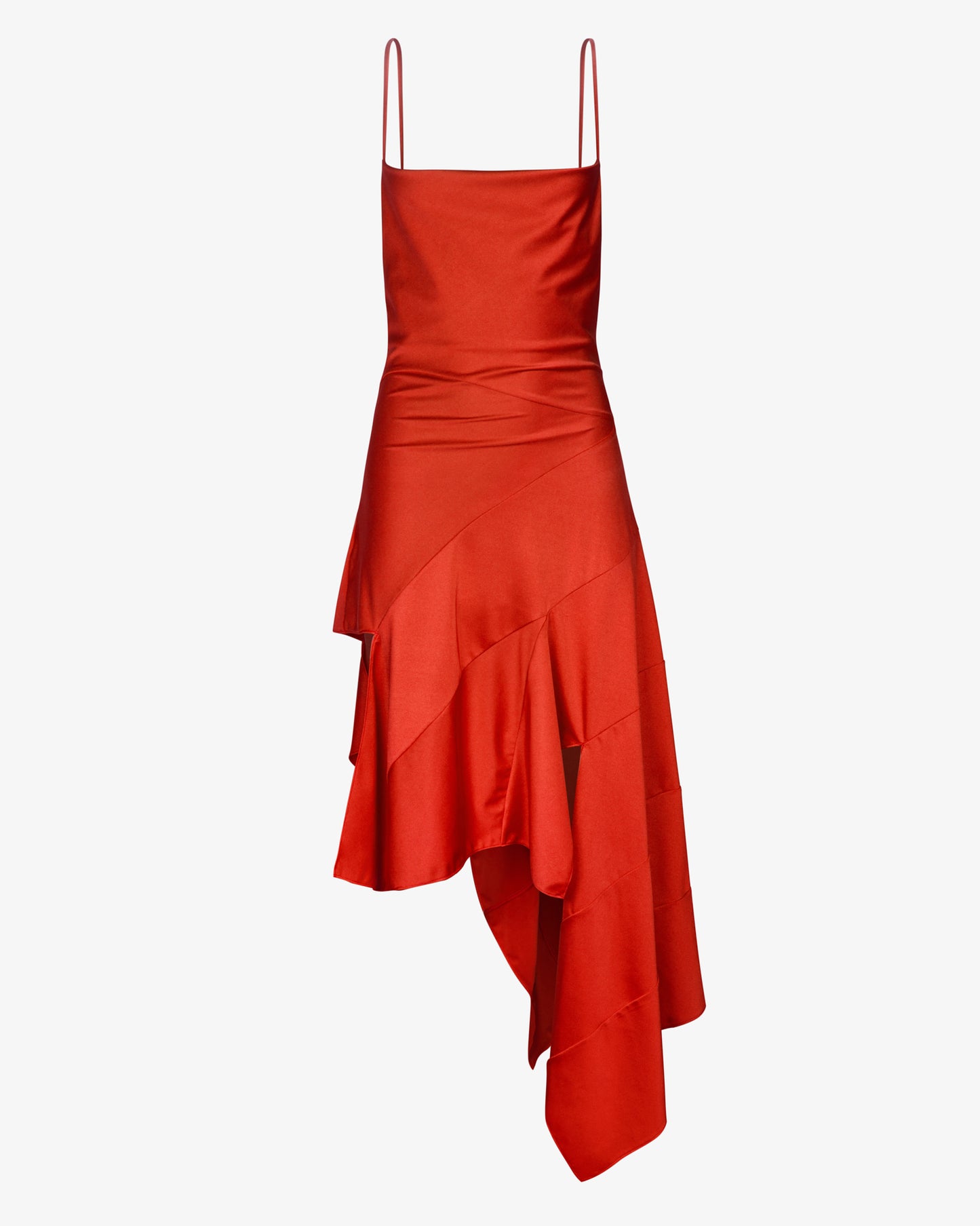 Draped Asymmetric Cowl-Neck Dress - Theophilio