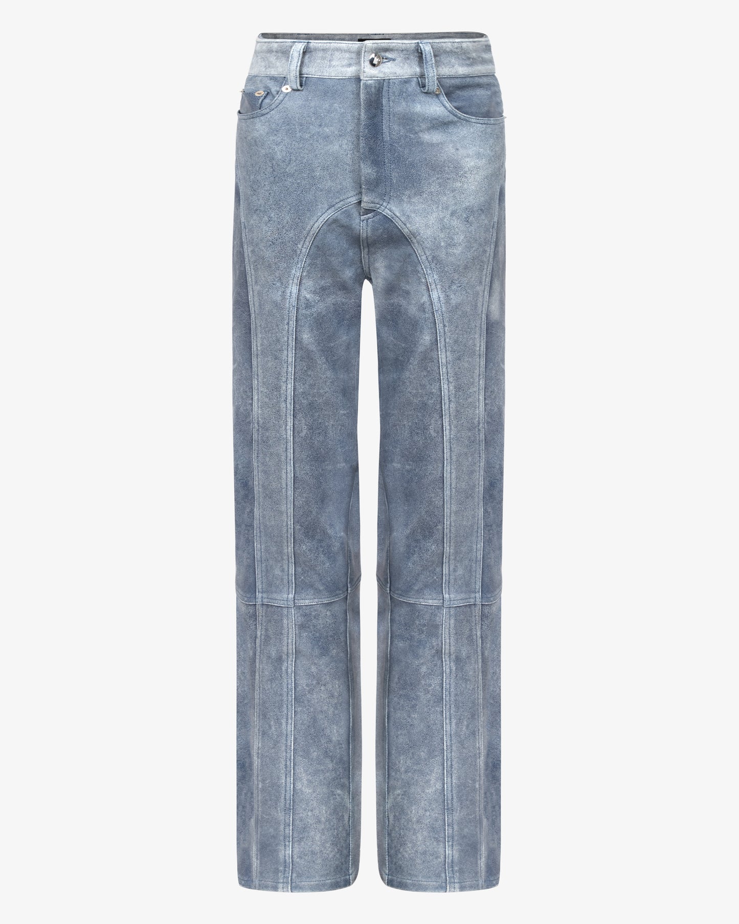 Distressed Leather Trouser - Theophilio