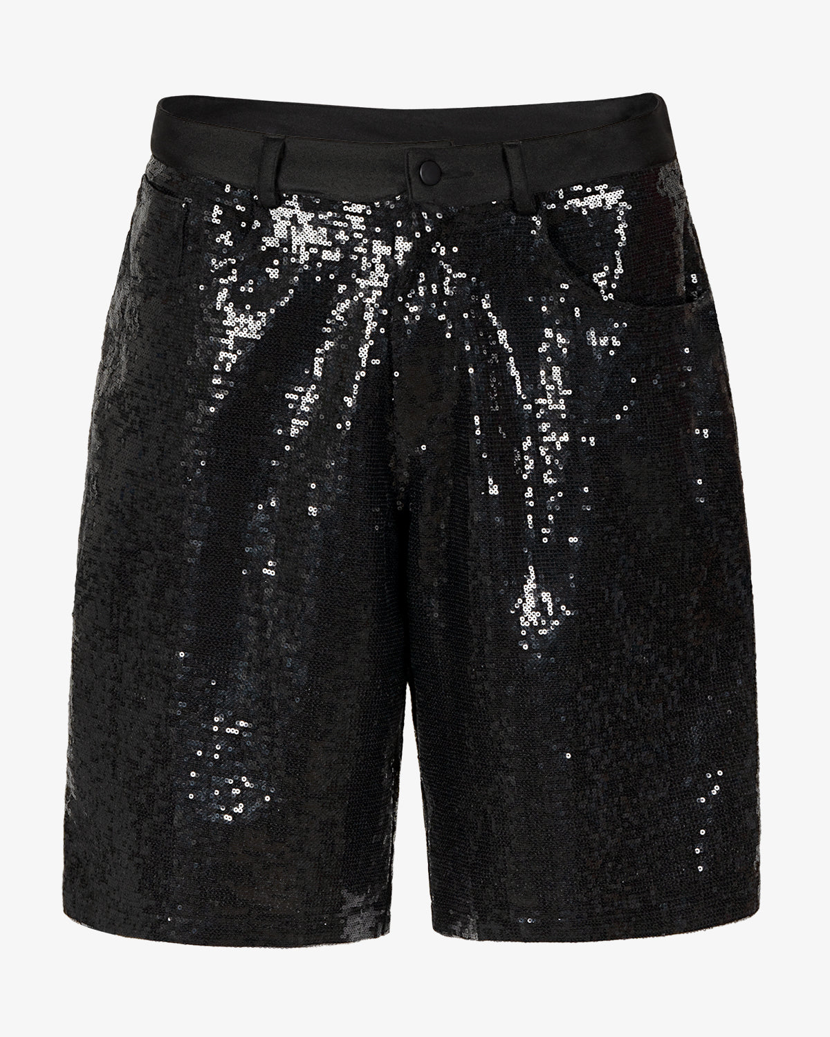 Black Sequined Shorts – Theophilio