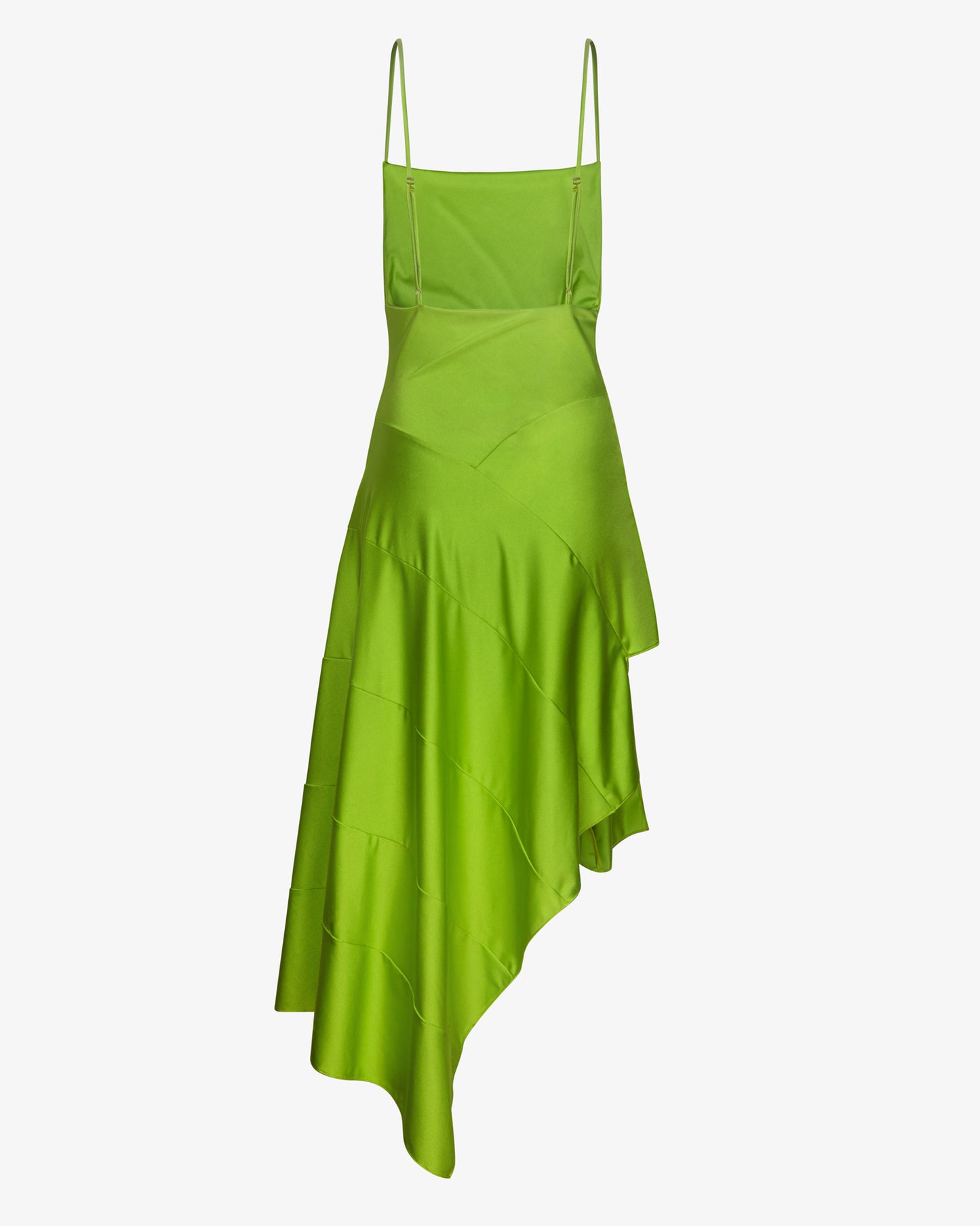 Draped Asymmetric Cowl-Neck Midi Dress - Theophilio