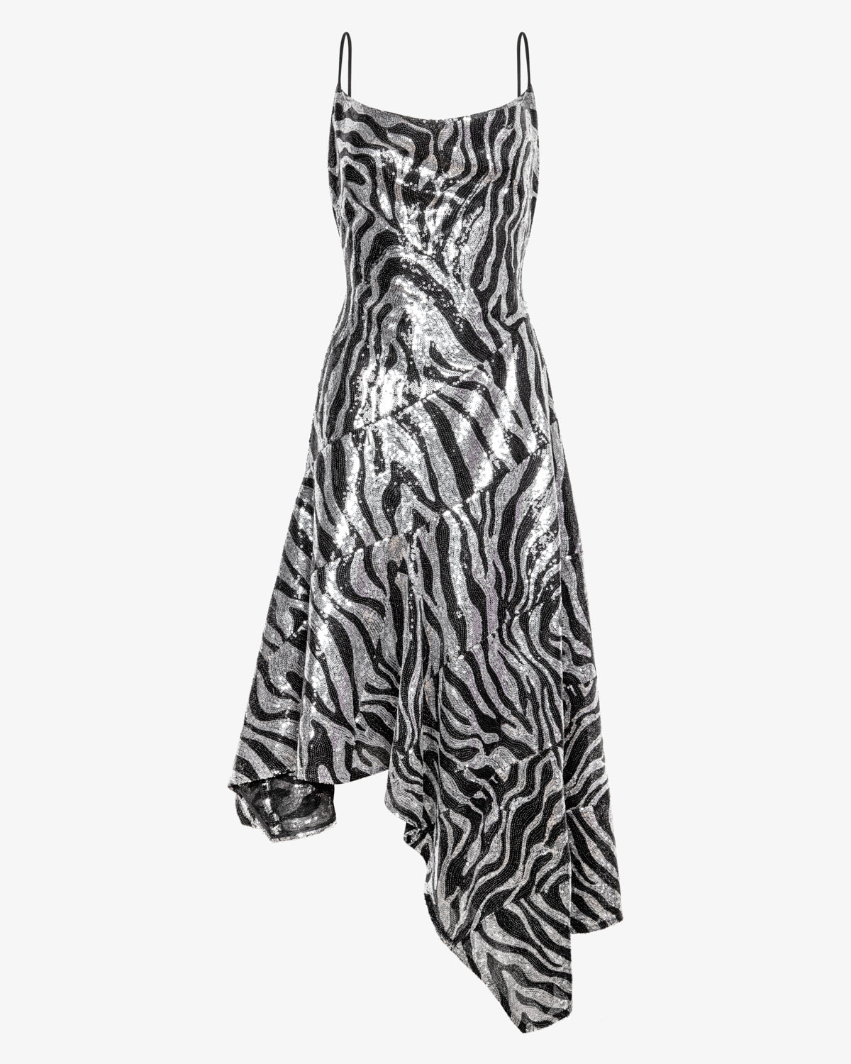 Asymmetric Sequin Dress - Theophilio