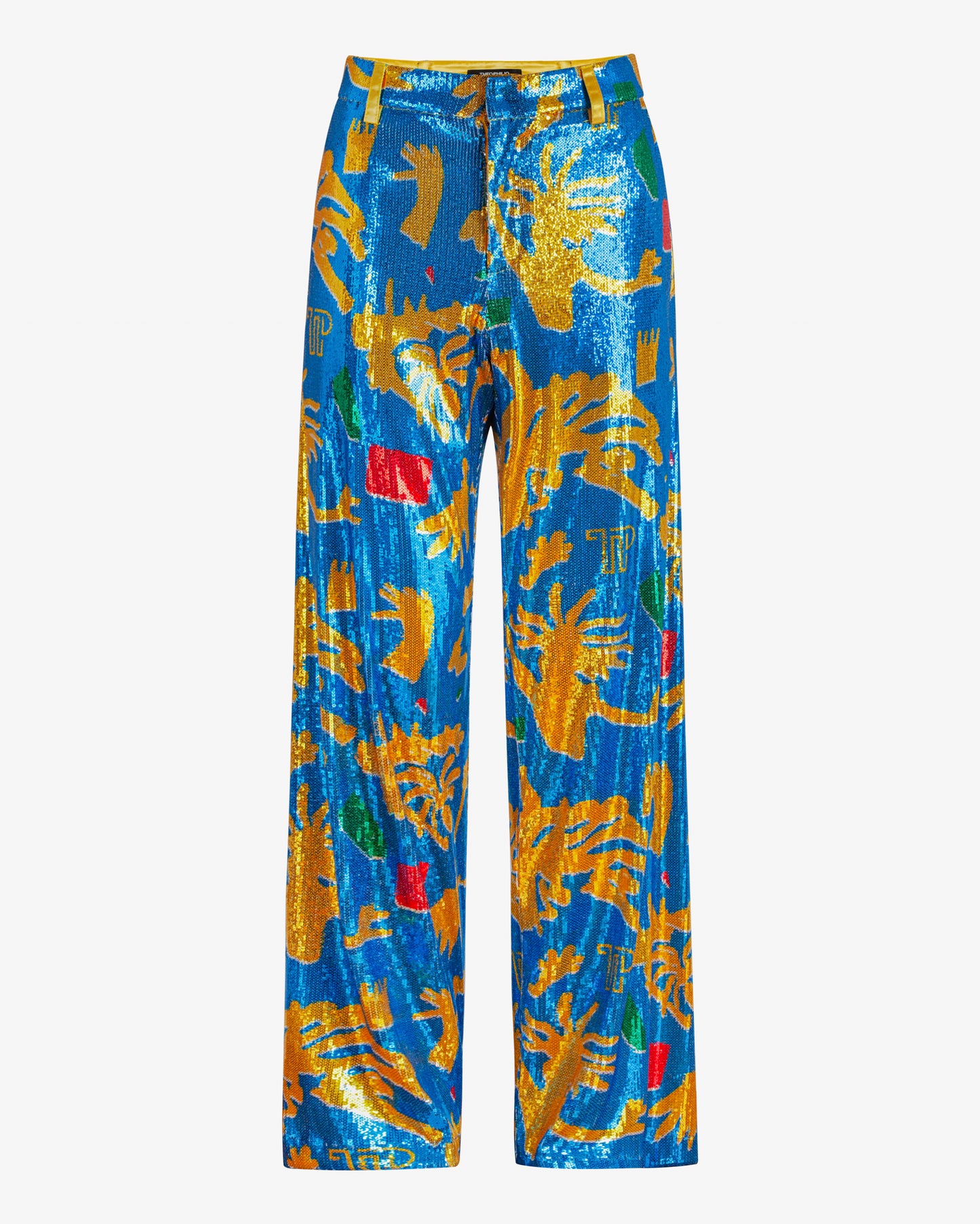 Blue Bashment Sequin Pants