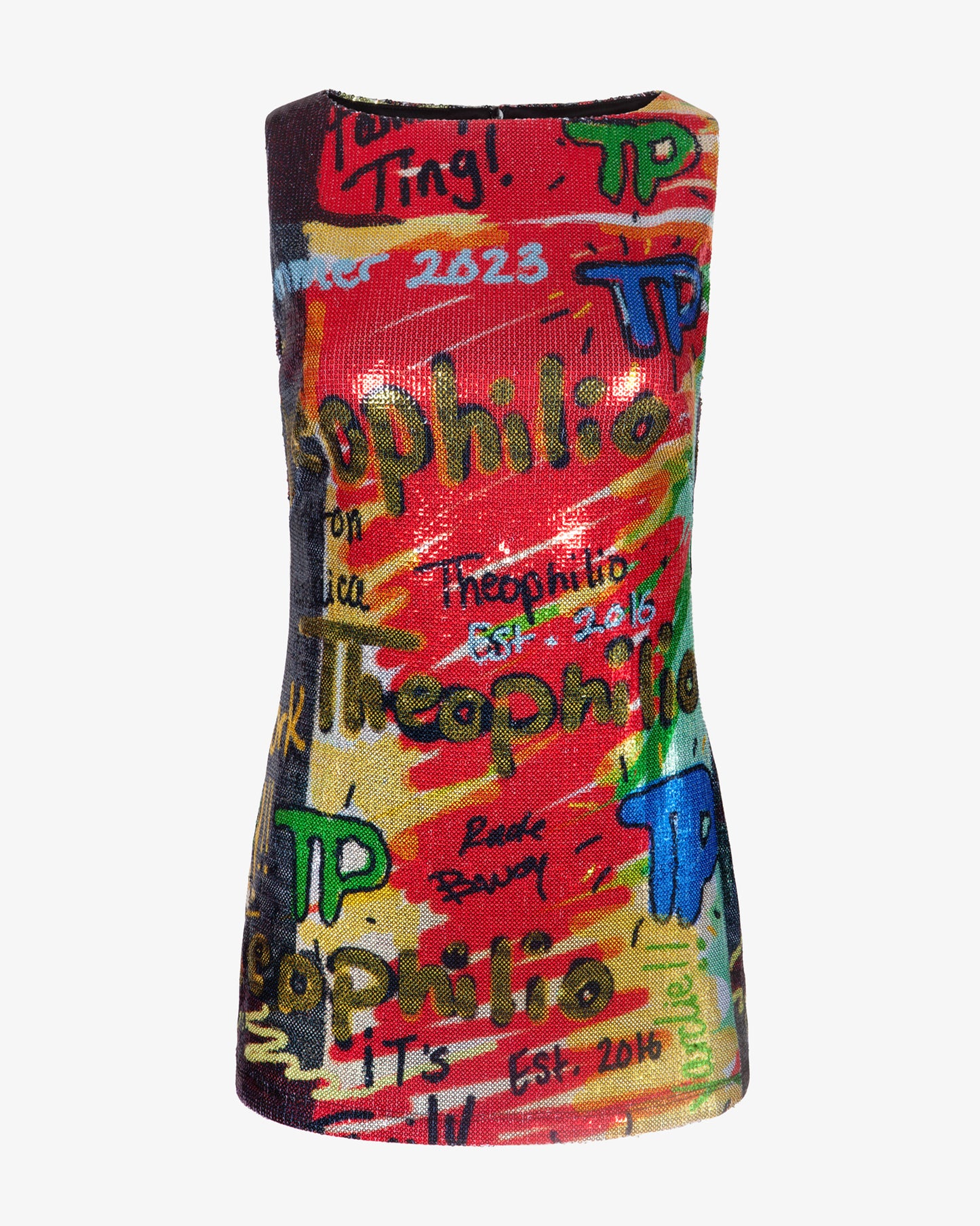 Graffiti Mini Dress - Theophilio