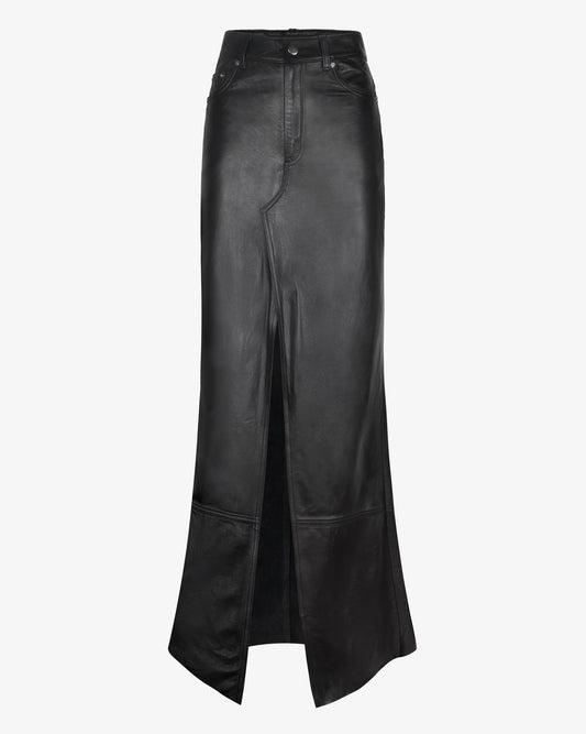 Maxi Leather Skirt - Theophilio