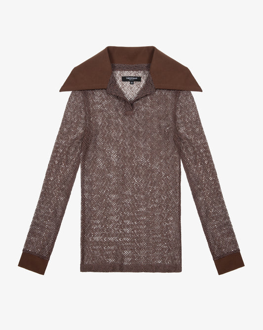 Brown Niesha Polo - Theophilio