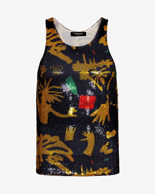 Bashment Sequin Tank