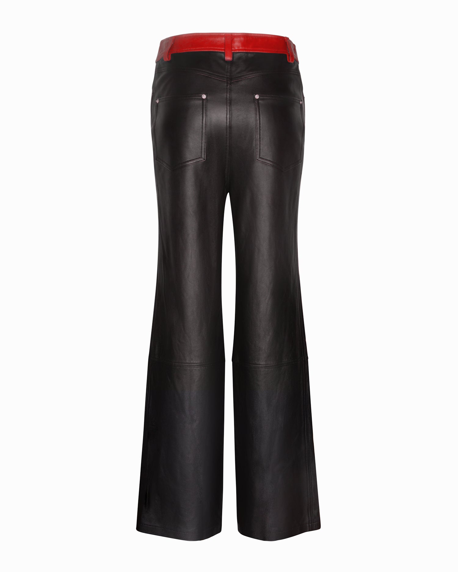 BOOTCUT LEATHER TROUSERS in black | JW Anderson AU