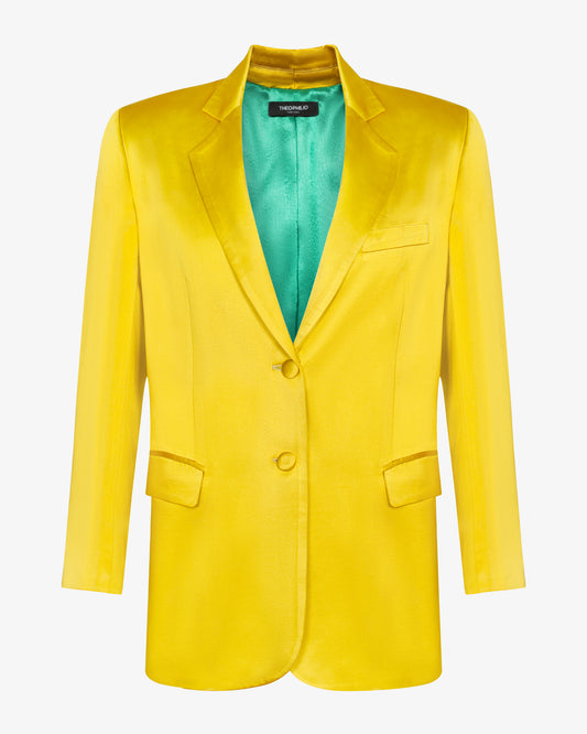 Sunshine Satin Blazer
