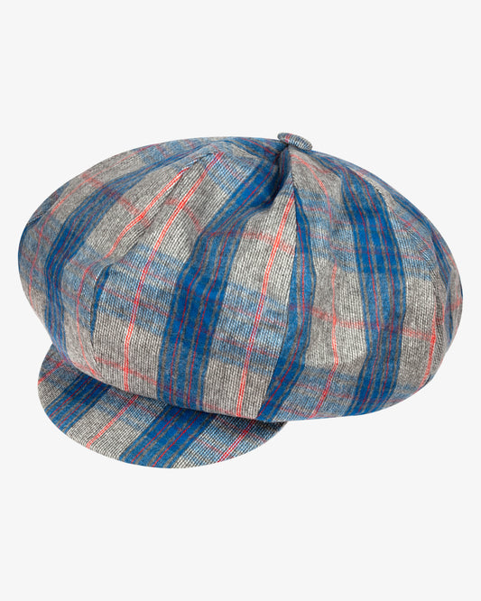 Oversized Plaid Wool Cap - Theophilio