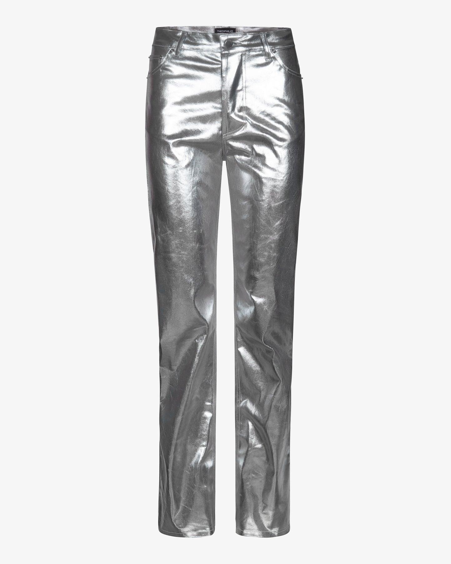 Silver Streak Metallic Bootcut Pants